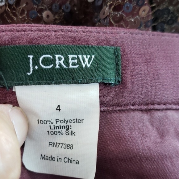 J.CrewBurgundy Wine/Plum Purple Sequin Pencil‎ - Picture 3 of 4